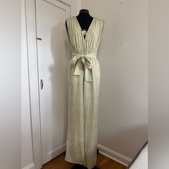 Derek Lam Pants - Derek Lam Collective Yellow Floral Romper - 40